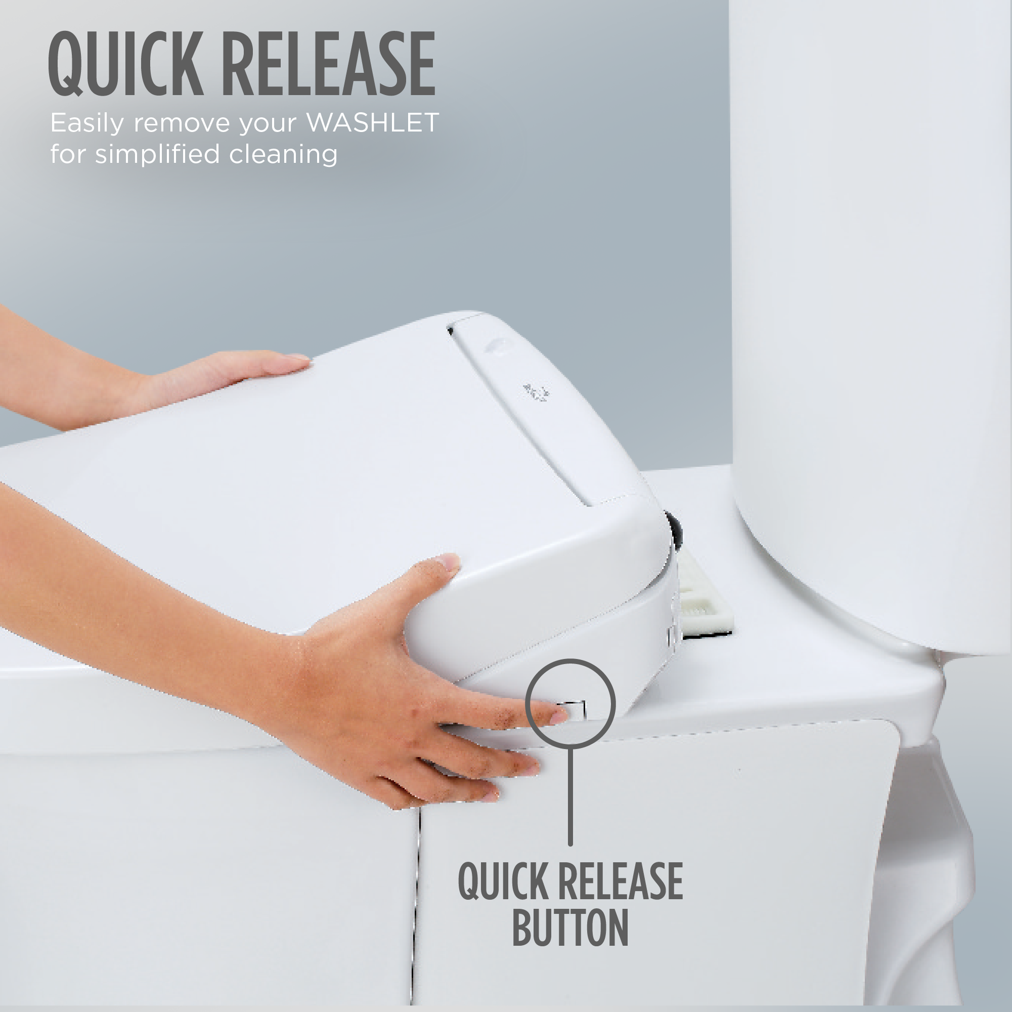Quick Release Design for Easier Cleaning 