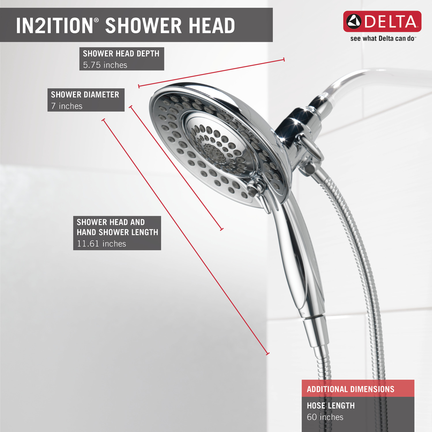 Two Streams. One Immersive Shower Experience. 