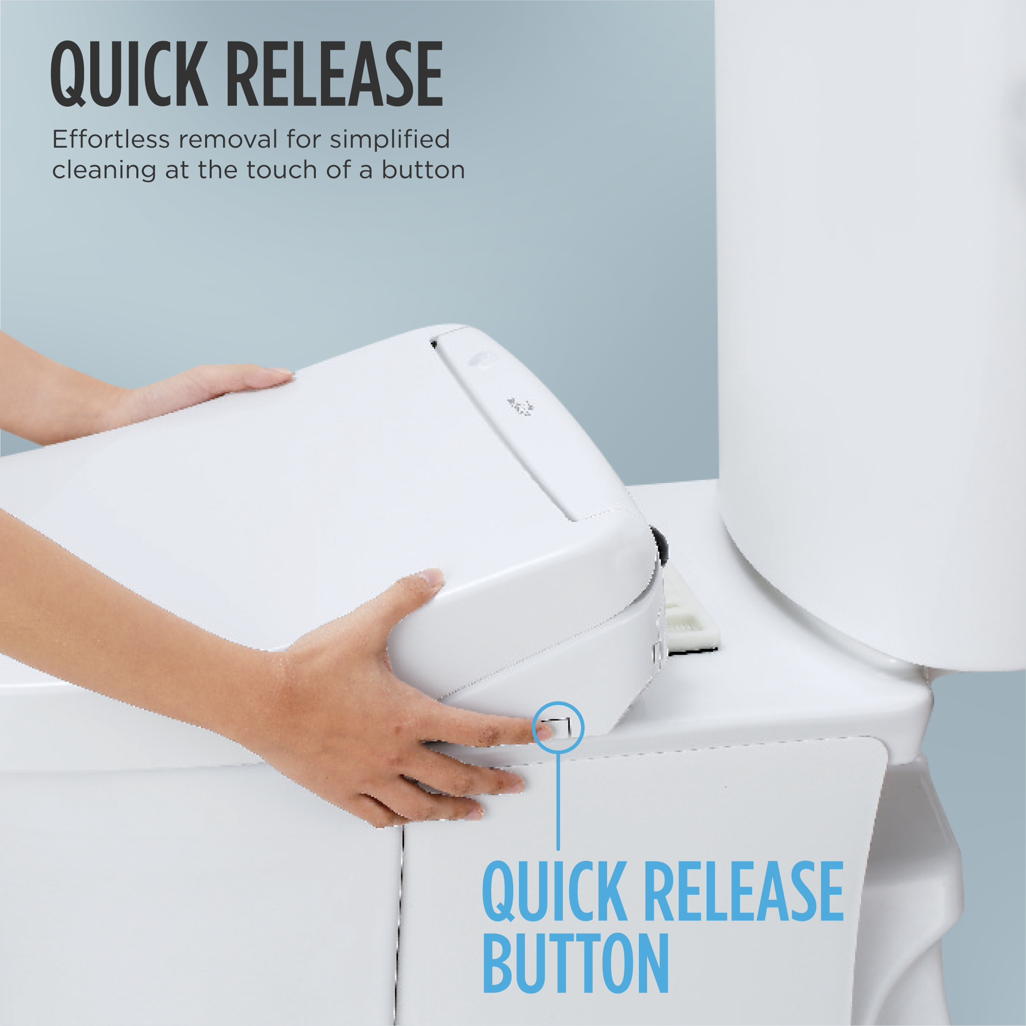 Quick Release Design for Easier Cleaning 