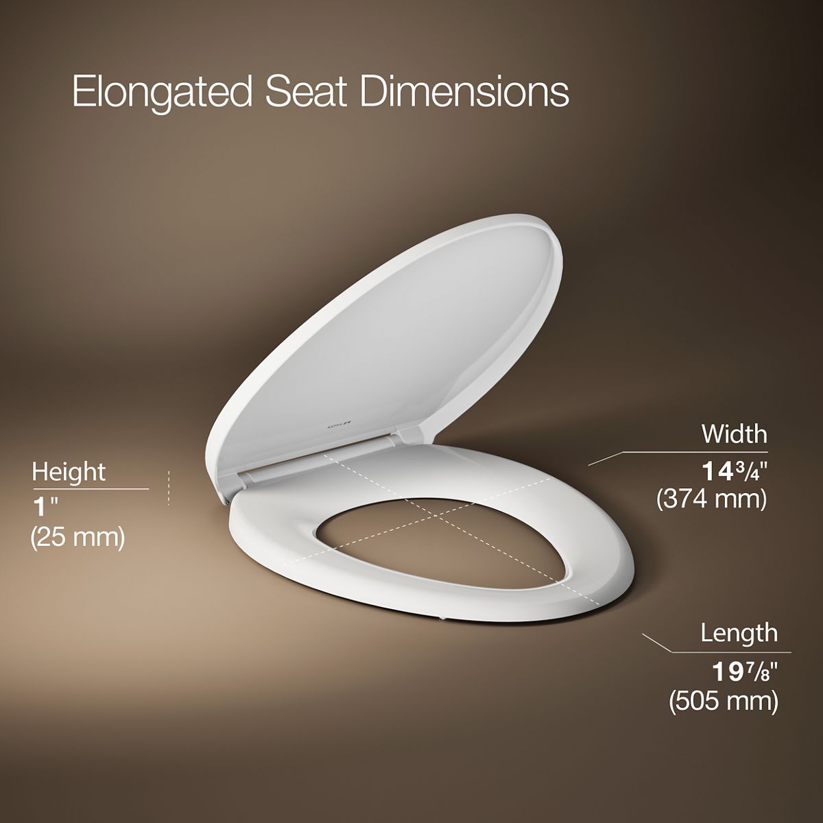 Designed to Fit Most Elongated Toilets 