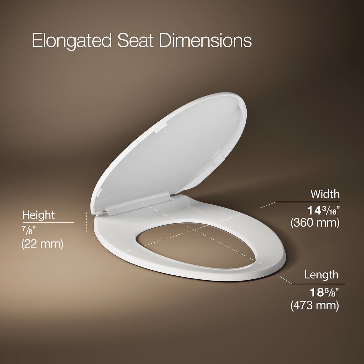 Designed to Fit Most Elongated Toilets 