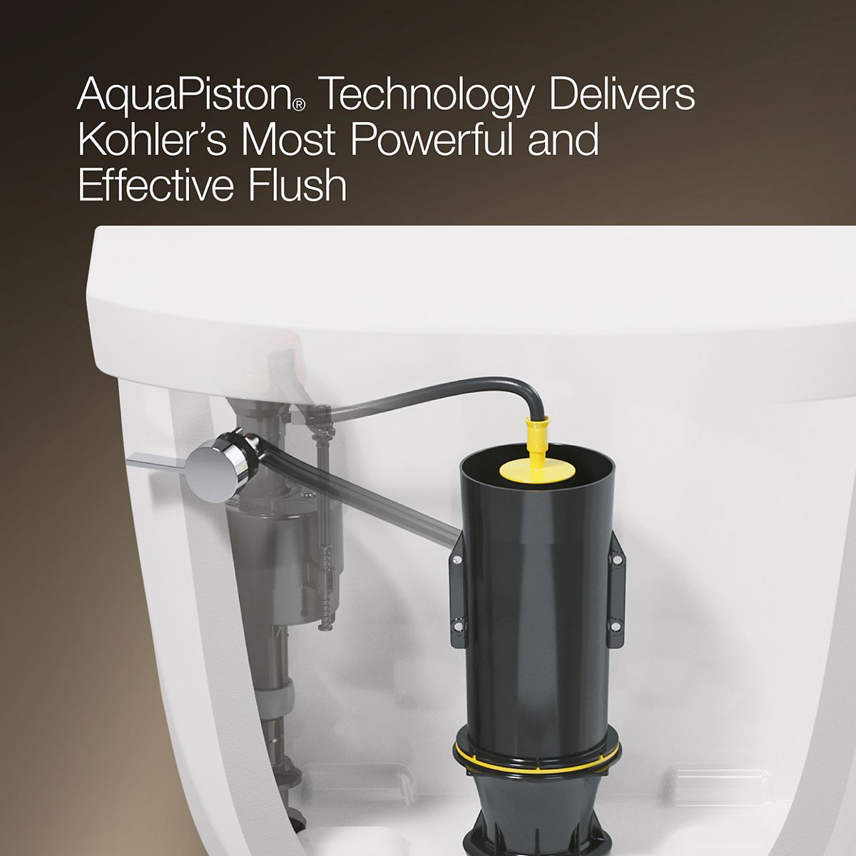 Powerful Flushing Performance with AquaPiston® Technology 