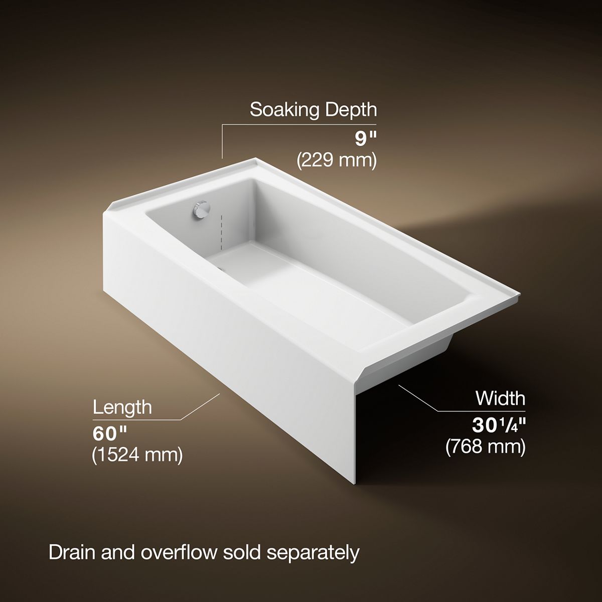 Comfortable Soaking in a Space-Conscious Design 