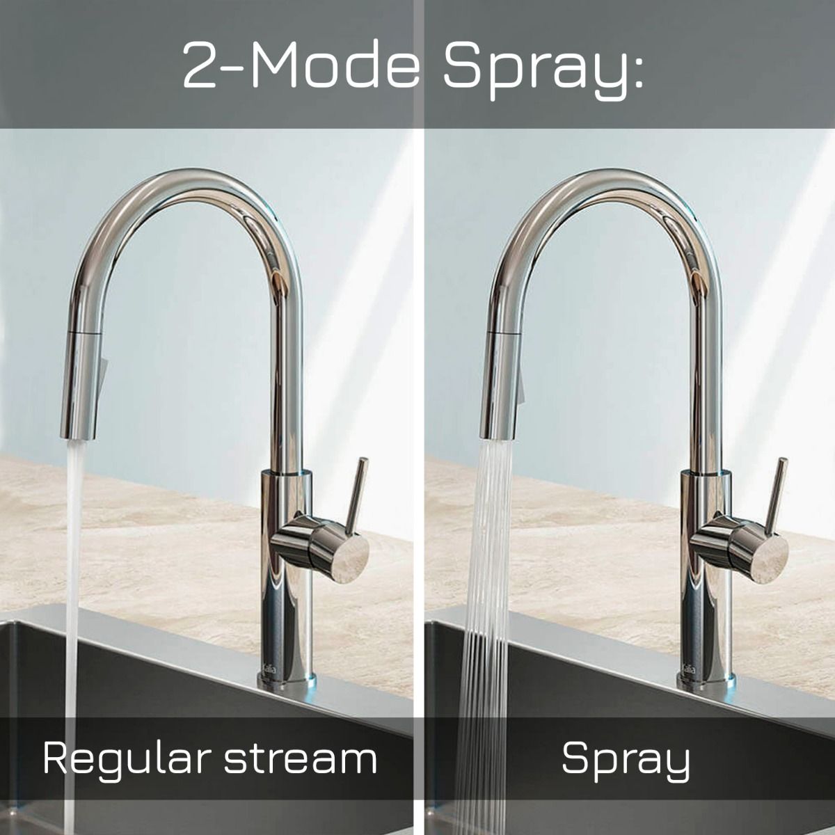 Two Spray Modes for Everyday Kitchen Tasks 