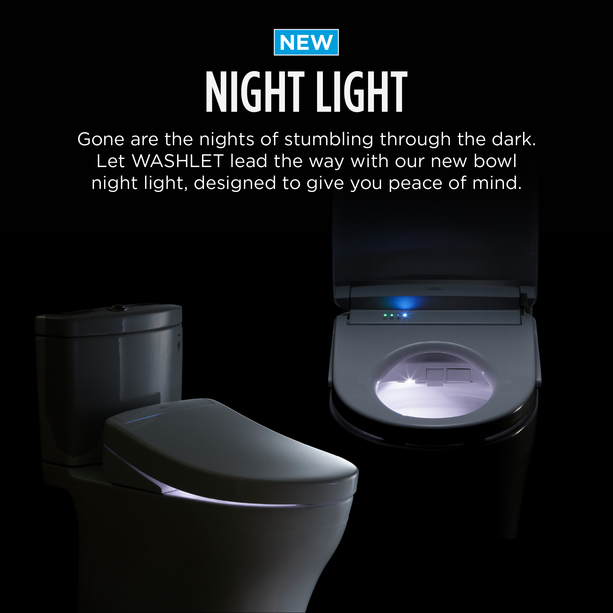 Built-In Night Light for Added Convenience 