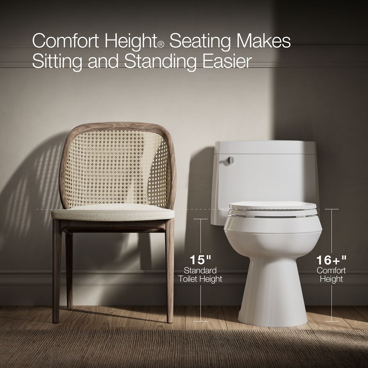 Chair Height Comfort, Compact Design 