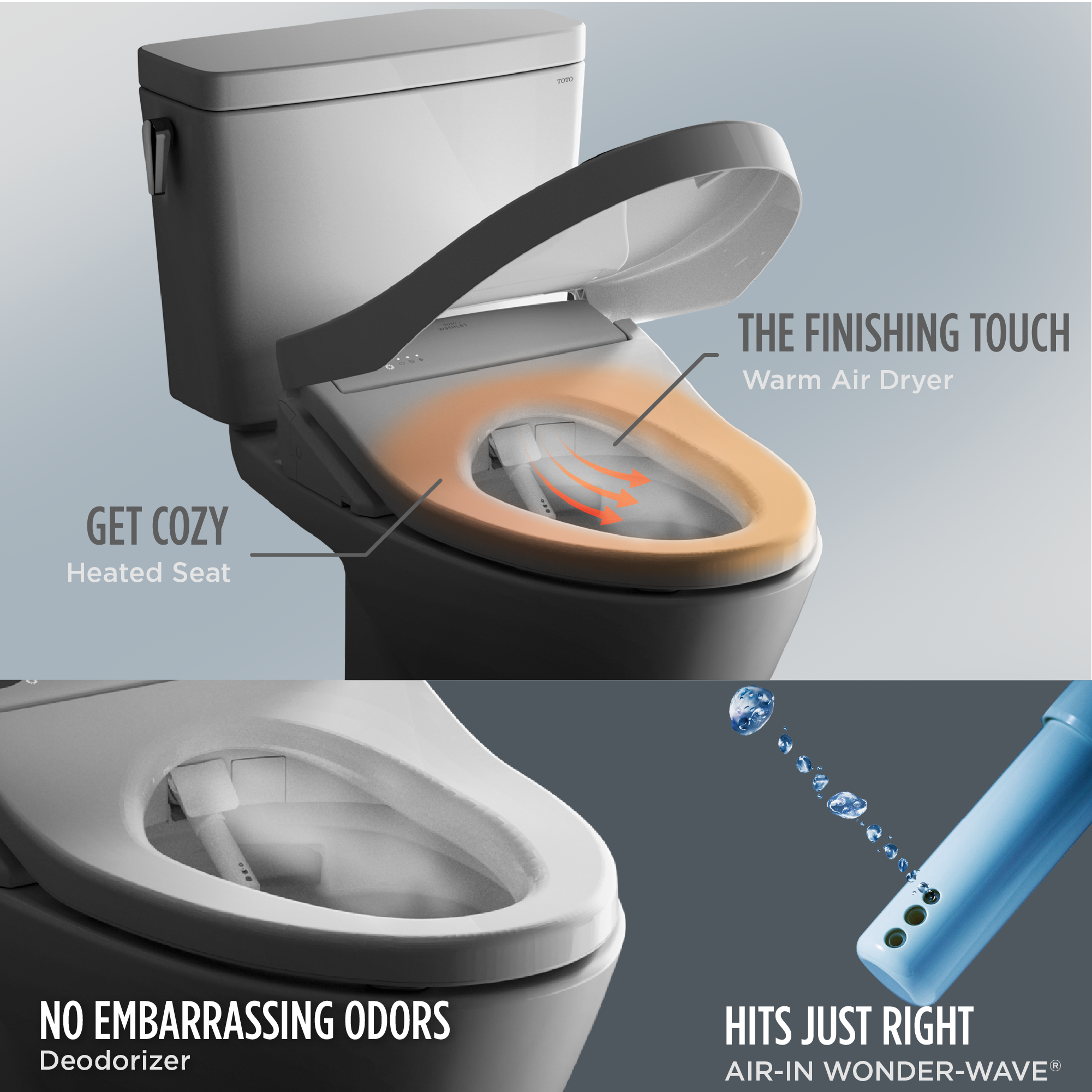 Comfort Features Built into the TOTO WASHLET+ 