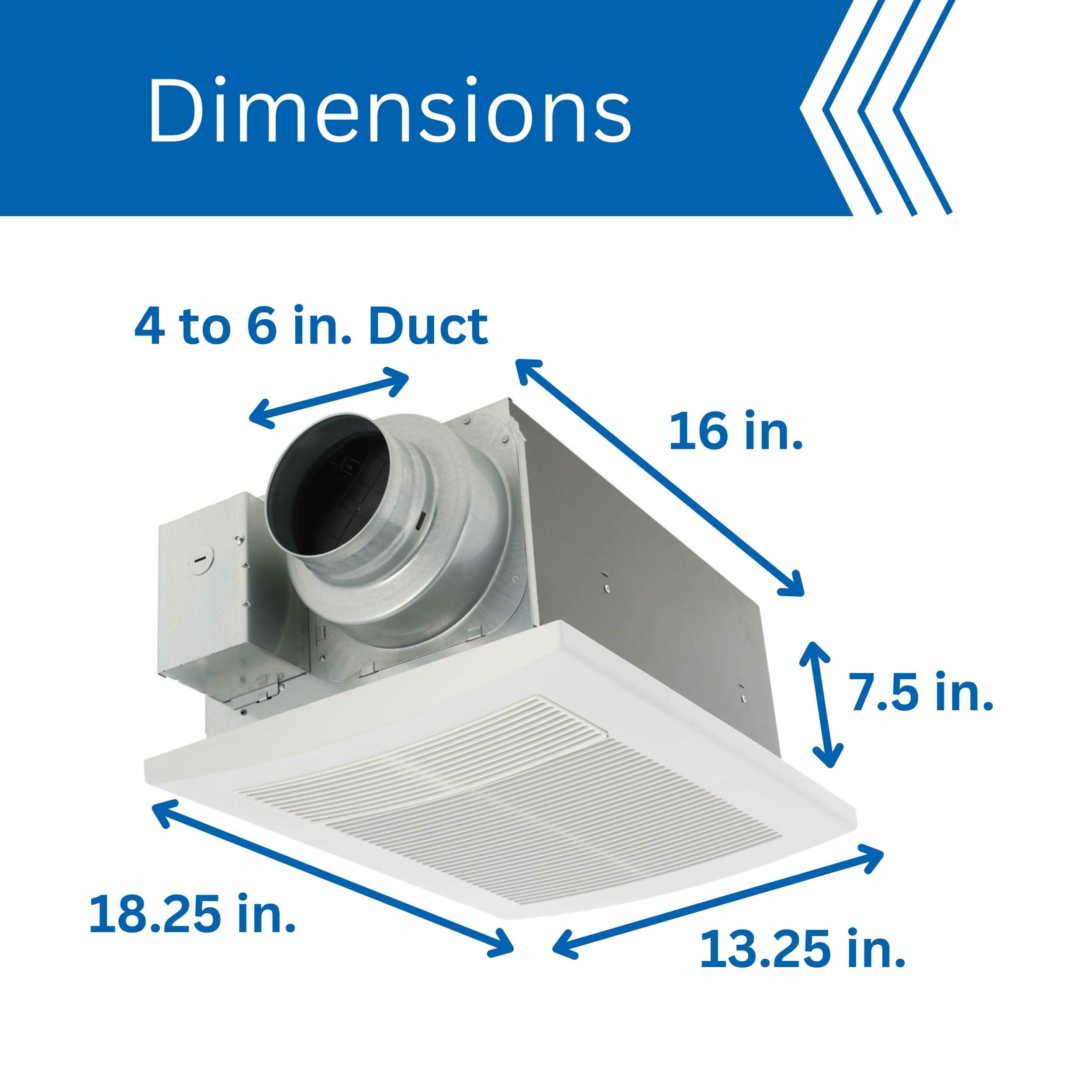 Spacious Design with Flexible Duct Options