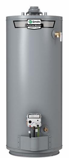 AO Smith 100158802 GCB-40 Proline 40 Gallon Tall Residential Natural Gas  Water Heater - Atmoshperic Vent - 6 Year Warranty