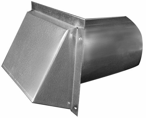 forkæle Lys replika ECCO 7" Wall Cap with Damper Galvanized 51097 | Shop Online Andrew Sheret  Ltd.