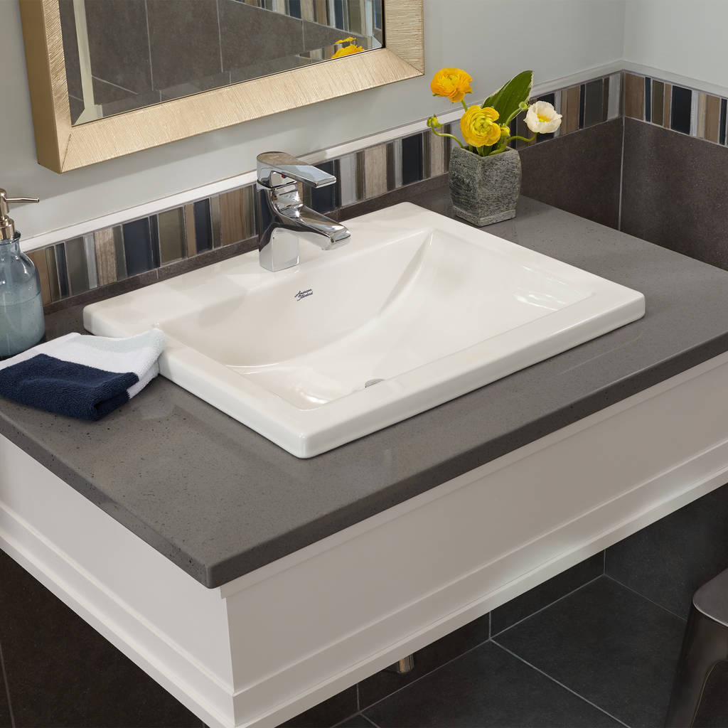 American Standard Studio Single Hole Countertop Bathroom Sink 0643001. ...