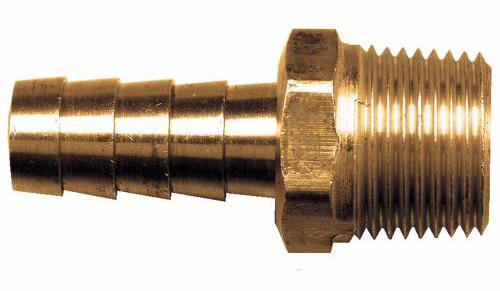 1 in. x 1 in. Brass Barb x MPT Adapter