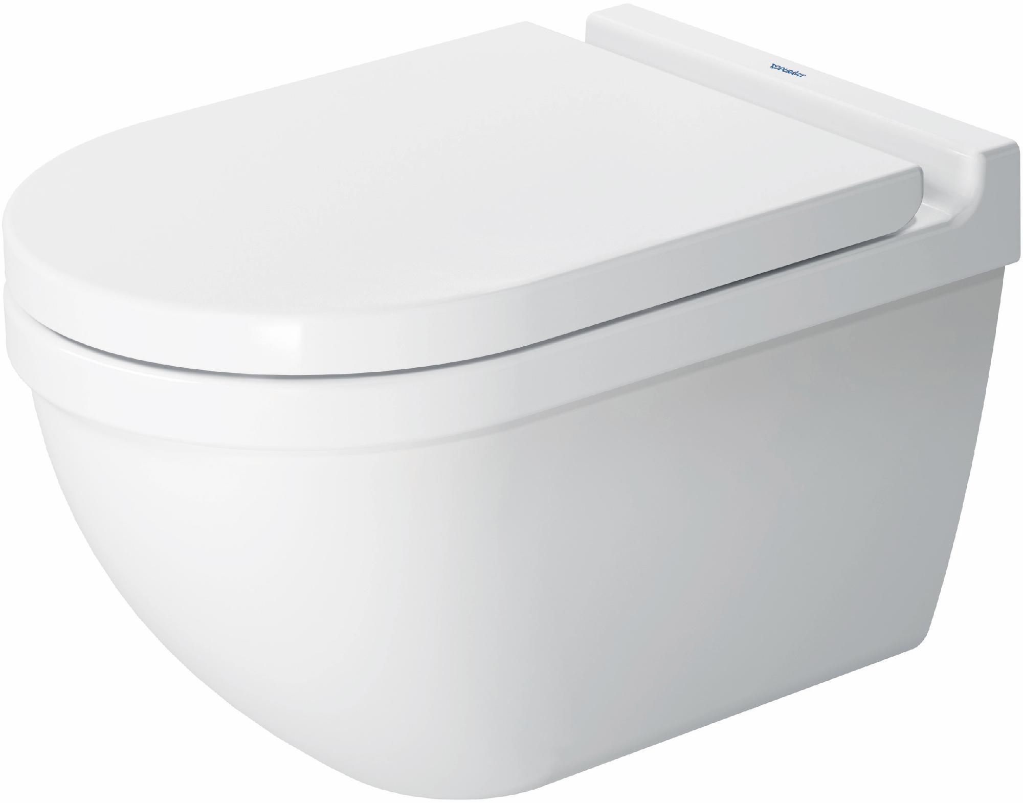 Duravit Starck Dual Flush Wall Mounted Round Toilet Bowl (less seat) 2225090092 | Shop Online Andrew Sheret Ltd.