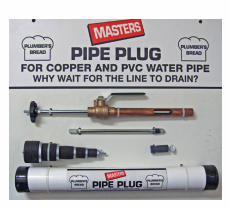 OATEY MASTERS Pipe Plug Plumbers Bread 0.5 to 2.5in Complete Kit B6001 ...