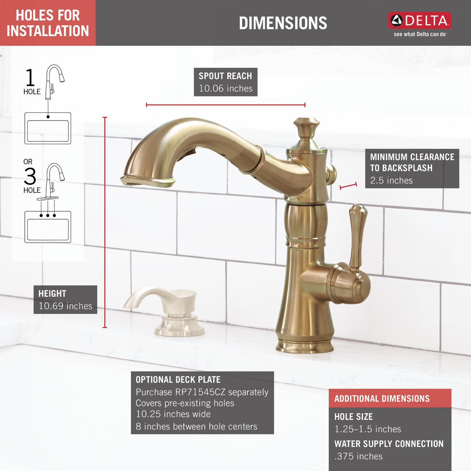 Delta Cassidy Kitchen Faucet With